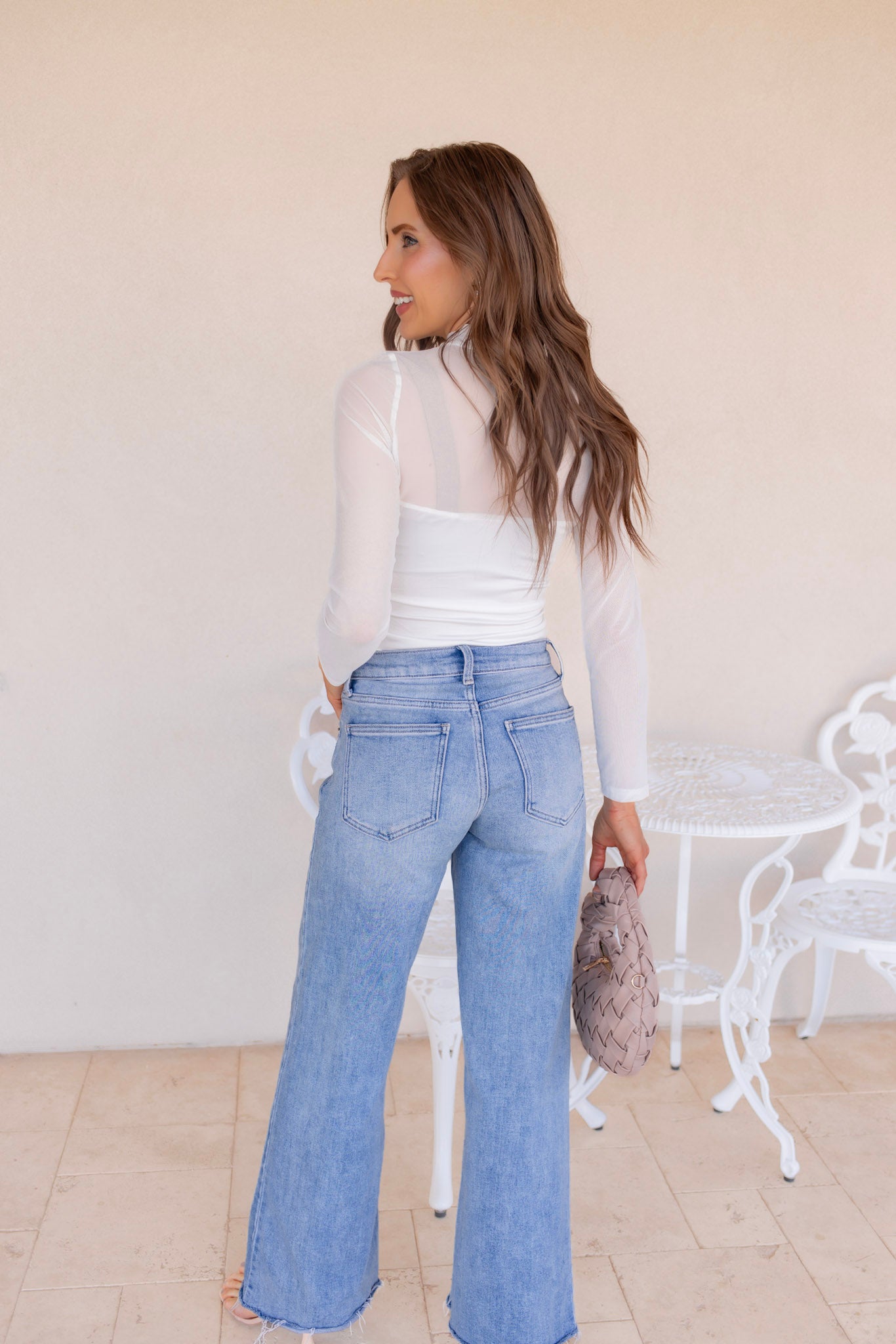 Elevated Long Sleeve Mesh Top