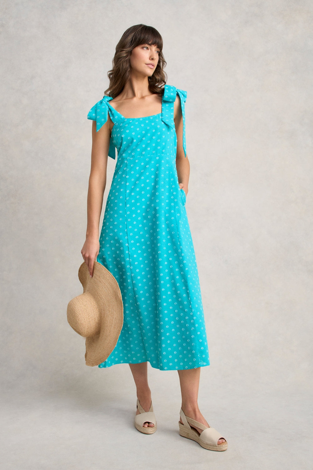 A-Line Maxi Dress - Turquoise
